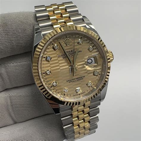 fake rolex datejust 36 smooth bezel with diamond dial|Rolex Datejust 36 everose gold.